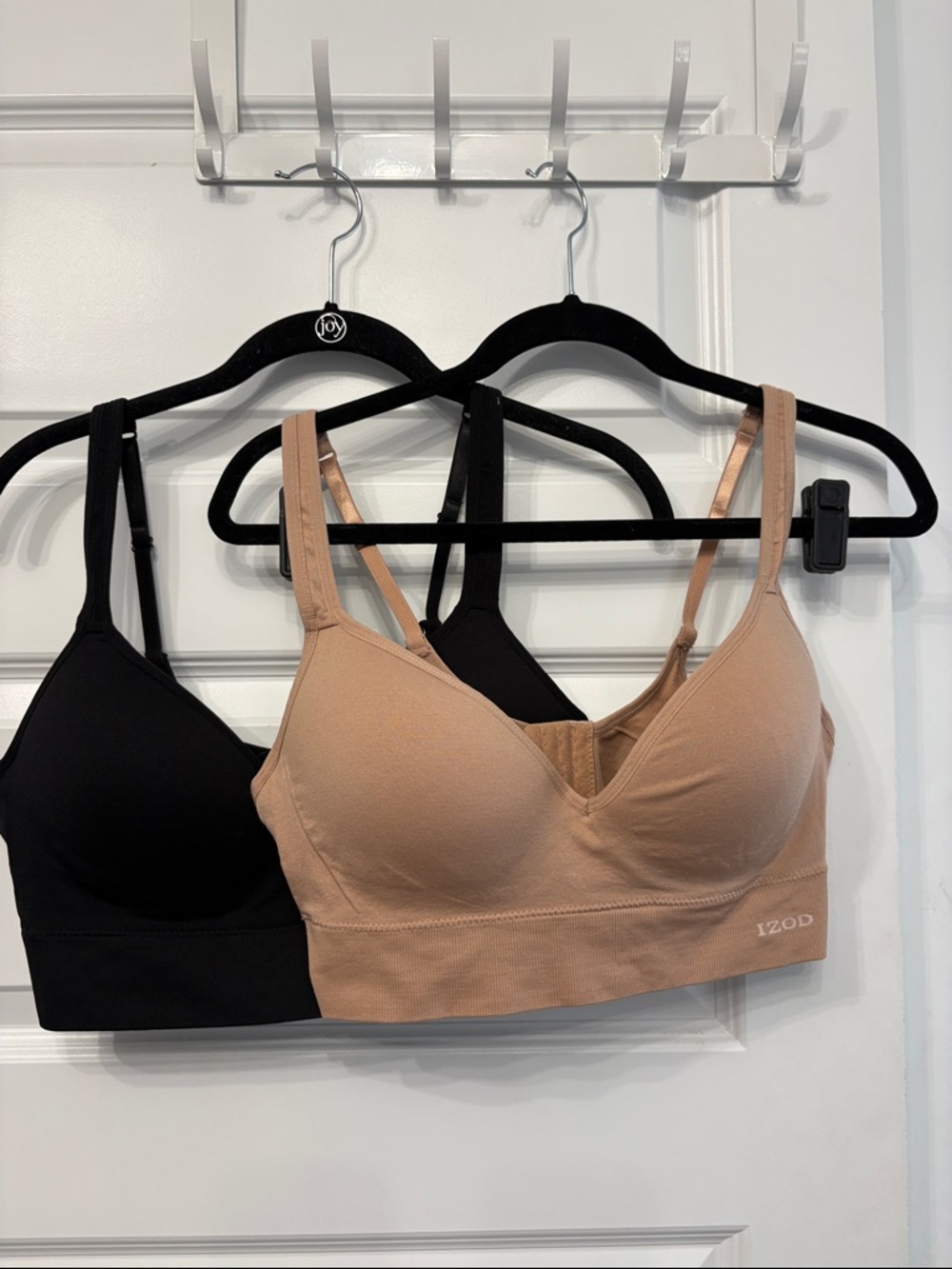 Izod Wireless Comfort Bra 2 Pack Molded Cups- Black & Nude